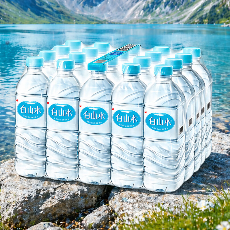 白山水 长白山天然火山矿泉水500ml*20瓶 农心饮用水整箱装适宜泡茶春茶