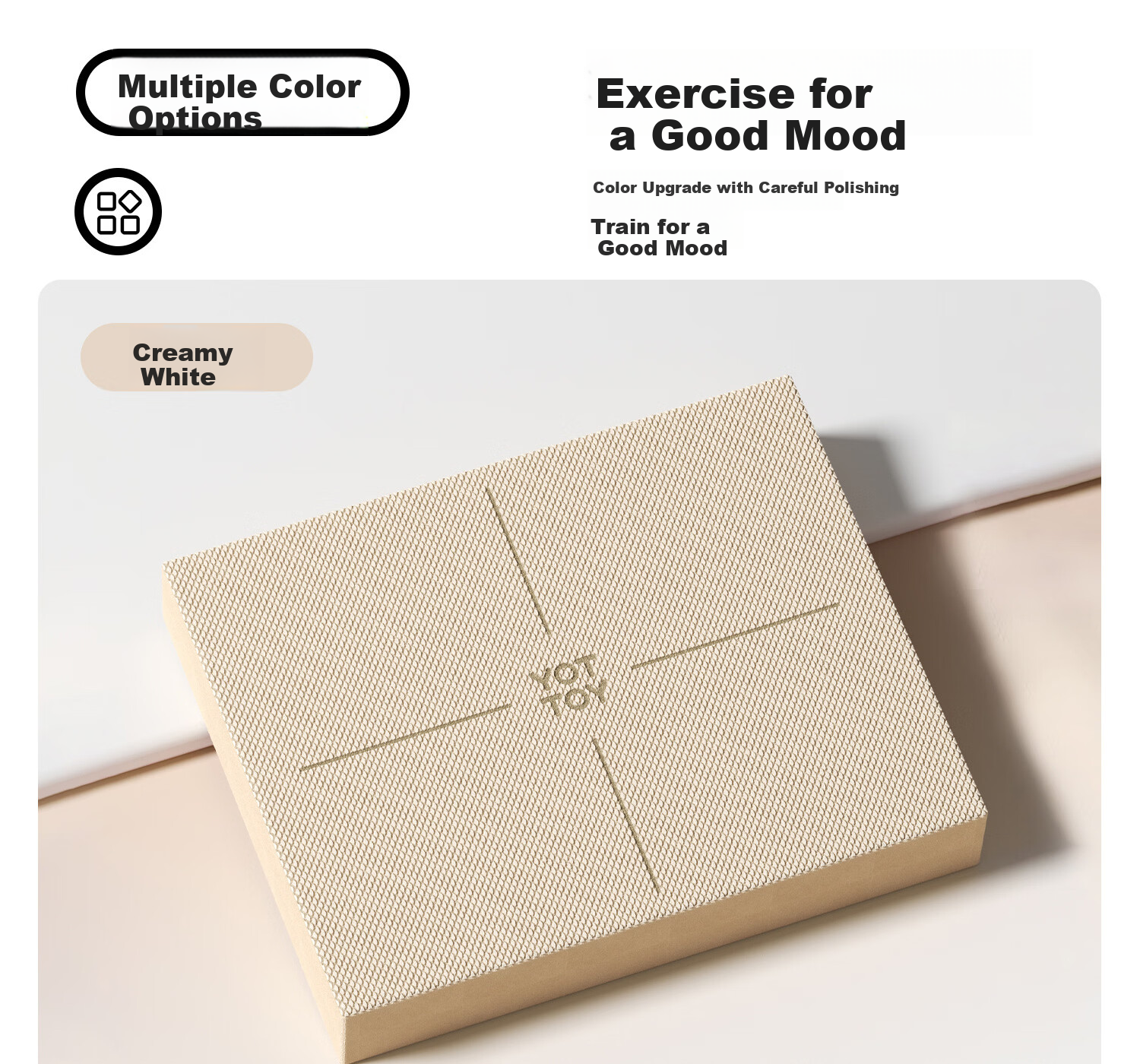 Yottoy Balance Pad Yoga Mat Flat Support Core Training Yoga Fitness Quiet Non-Slip Thickened Soft Foam Kneeling Pad 17