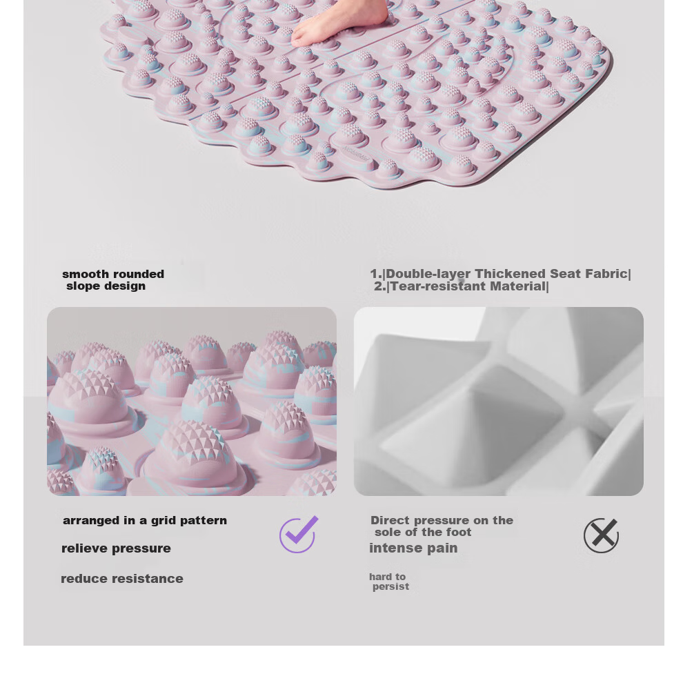 PROIRON Acupressure Foot Massage Mat Slow Jogging Pad Foot-Shaped Toe Pressure Board Camouflage Color 8