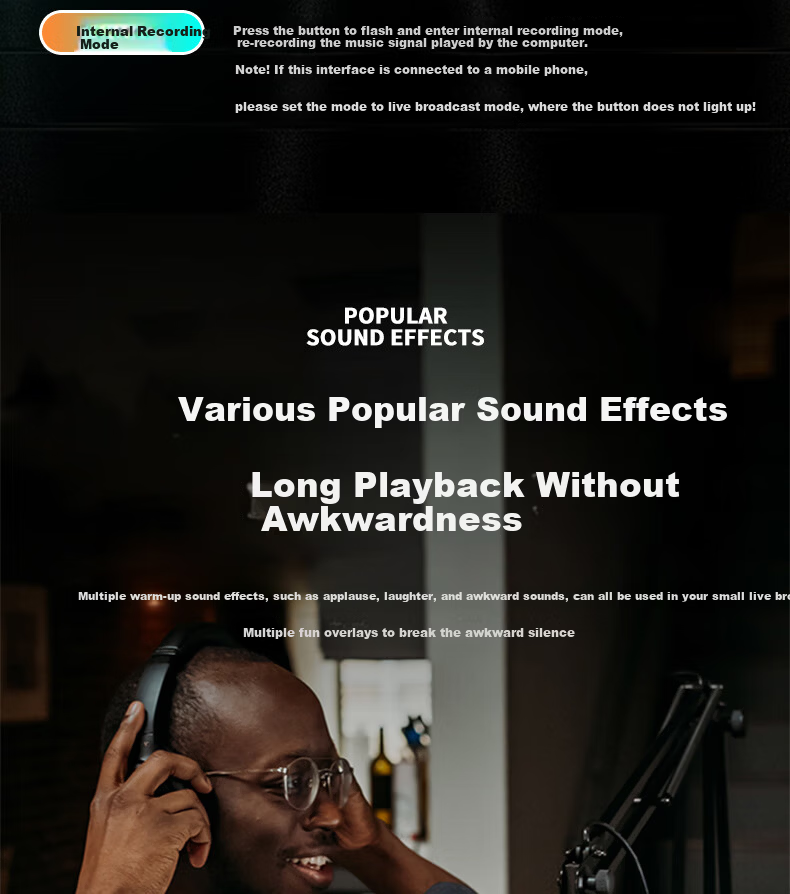 Senran AUDIO AI Sound Card Standard Kit Mobile Live Streaming Computer Douyin Kuaishou Universal Host Singing KTV Recording Microphone Equipment Full Set 10