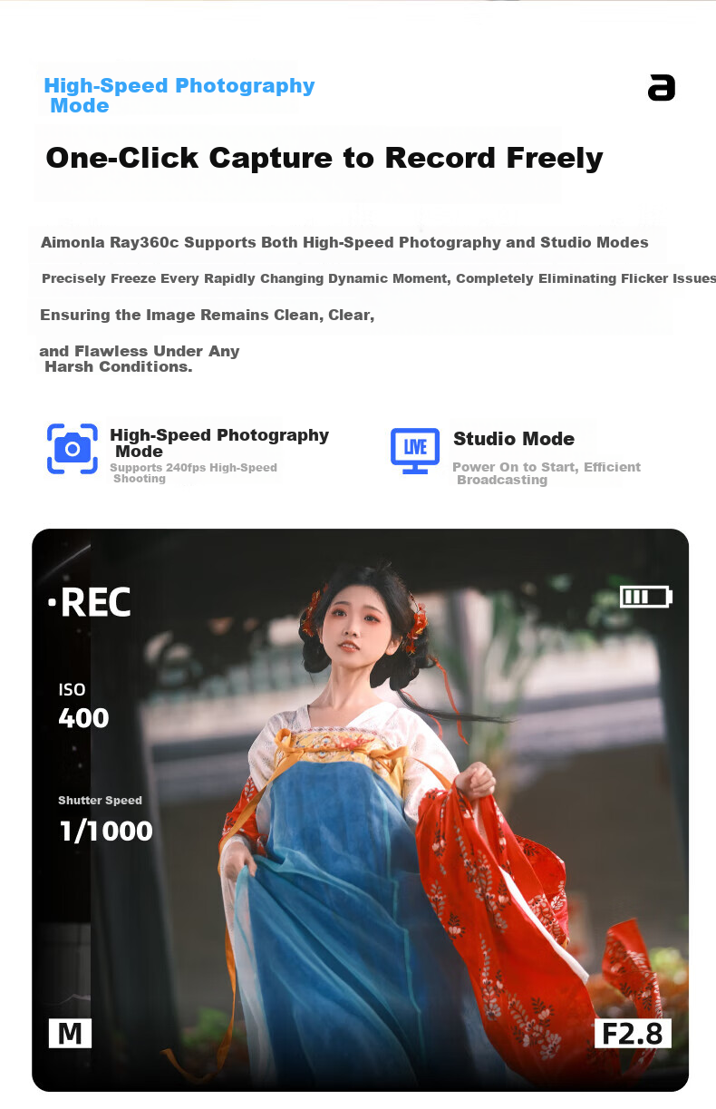 AMARAN Ray 360c 360W RGB Live Streaming Fill Light Short Video Photography Light Beauty Constant Light Studio Light 16
