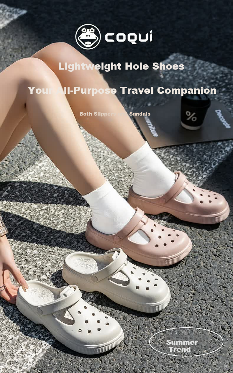 Coqui Women's Outdoor Casual Beach Sandals Breathable Soft Elastic Thick Sole Pink Size 37-38 CQ2586 1