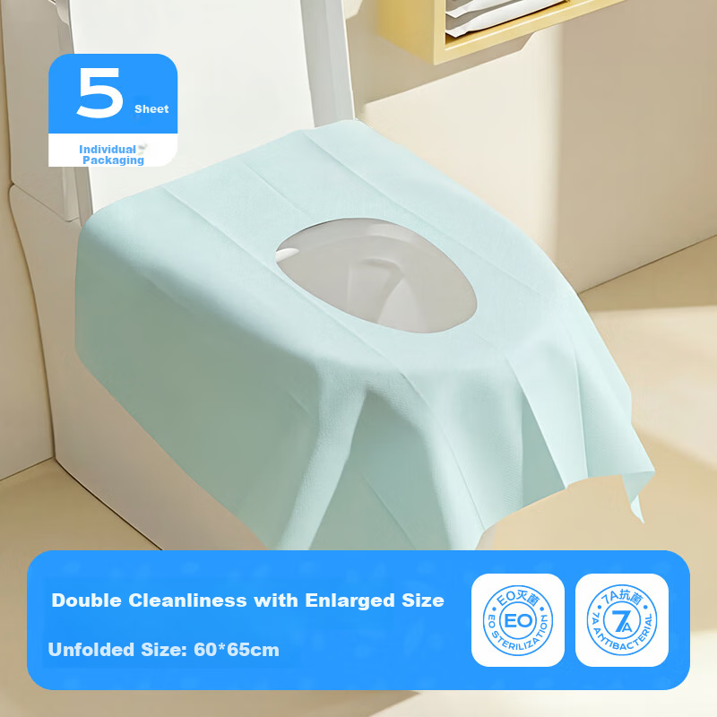 Buddygo Disposable Toilet Seat Covers Maternity Medical Sterile Antibacterial Travel Hotel Full Coverage Individually Packaged Paper Liners