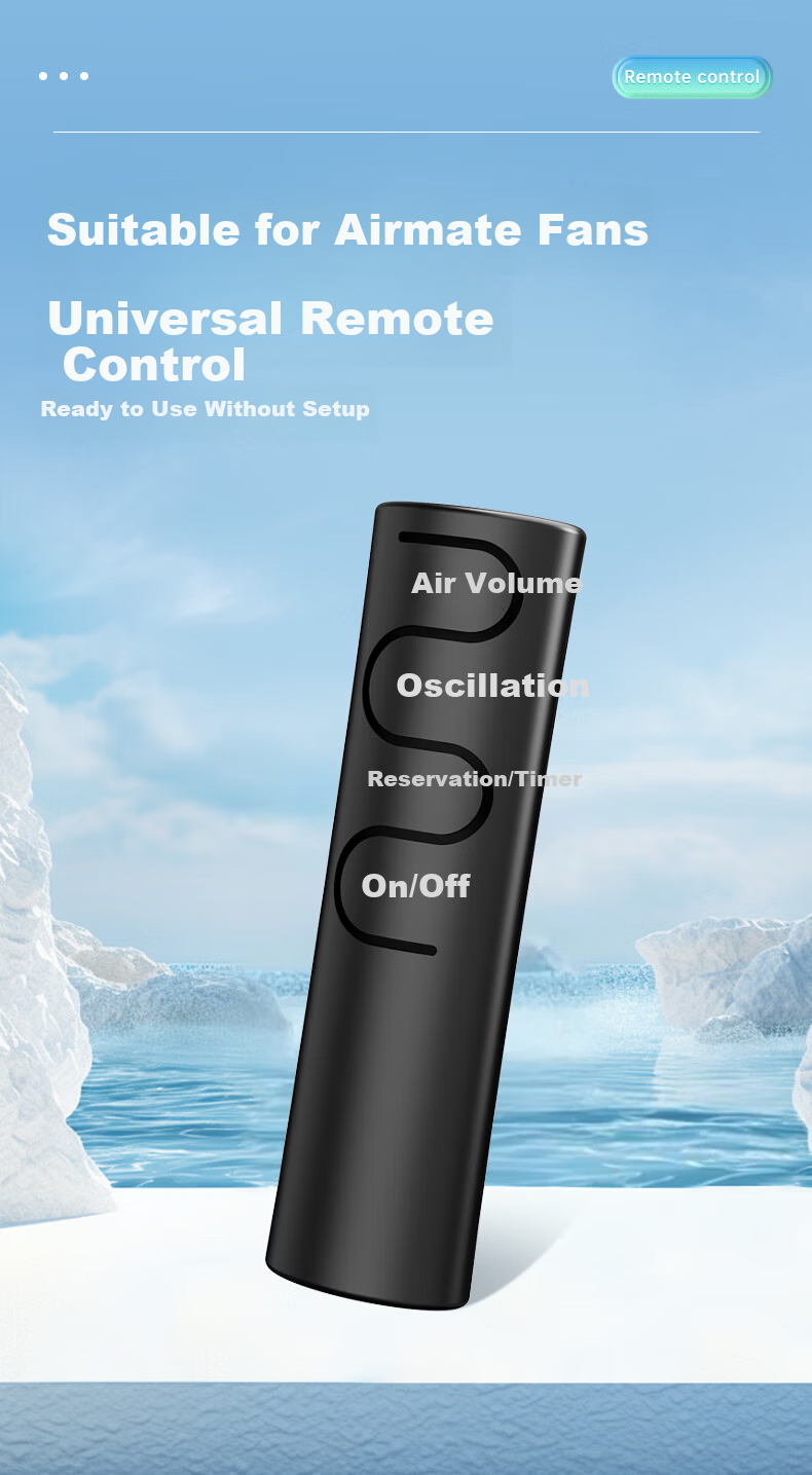 Beishi Universal Remote Control Battery for Airmate Electric Fan, Compatible with All Models, AA Size 1