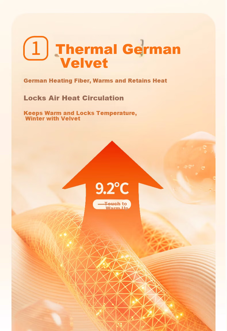 LangSha Men's Thermal Pants Thickened Wool Knee Protection Fleece Lined Leggings Plus Size Autumn Winter Cotton Pants 5