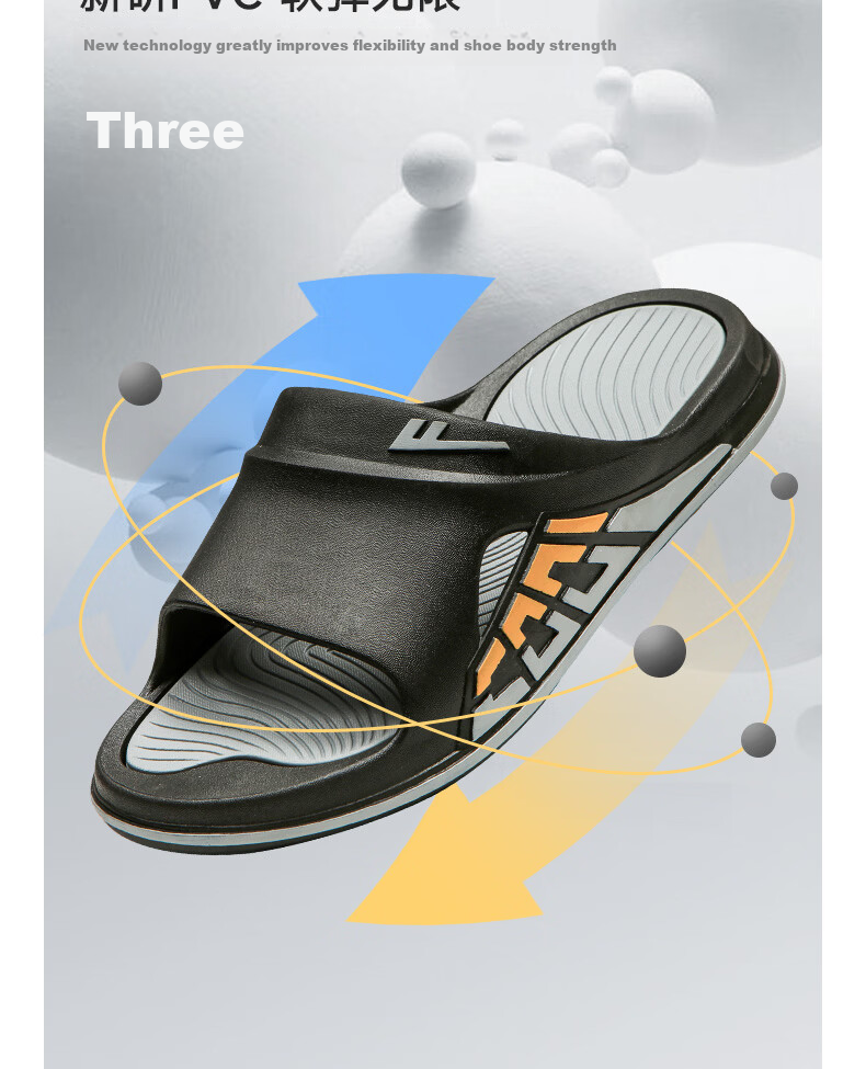 Warrior Official Flip Flops 2026 Summer Sports Outdoor Home Men's Sandals White Orange Size 44-45 17