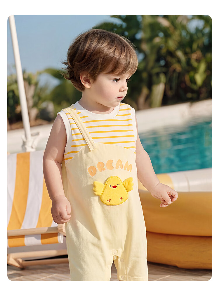 Balabala Kids Baby Romper Short Sleeve Newborn Infant Breathable Cute Summer 2026 25