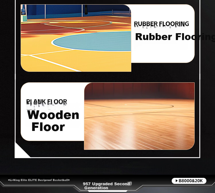 Li-Ning 957 II CBA Classic Gold Label Basketball Adult Outdoor Wear-Resistant Dustproof Professional Game Ball Gift 16