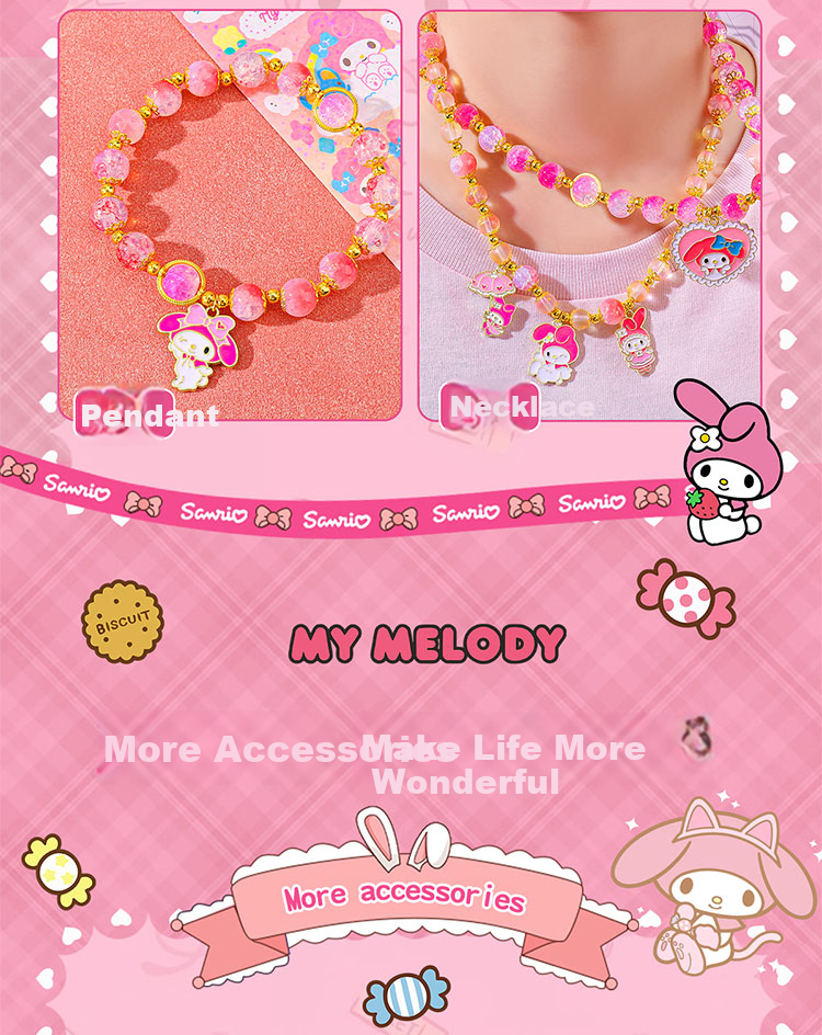 Luo Li Girl Birthday Gift Bead Set Handmade DIY 8-Year-Old Girls Toy Melody Children's Day Jewelry 5