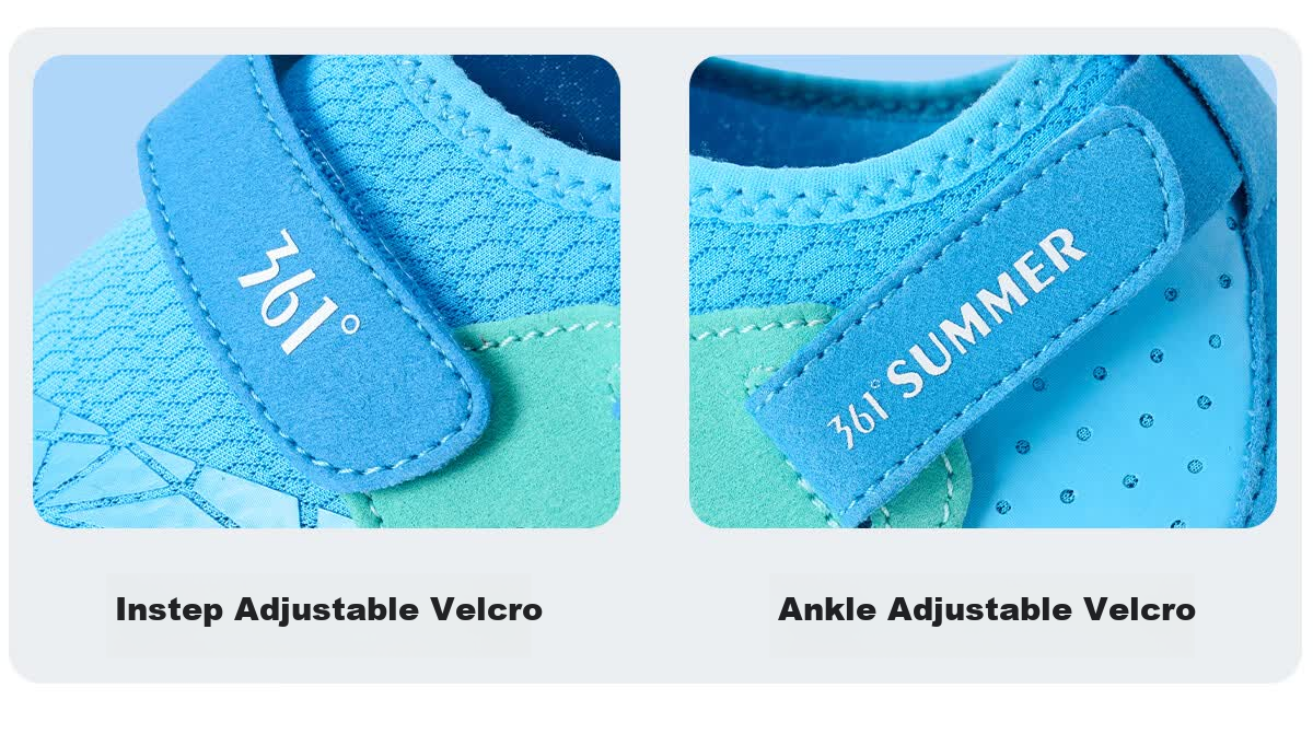 361° Beach Shoes Unisex Sand-Resistant Quick-Dry Water Shoes Anti-Slip Fishing Shoes for Youth 15
