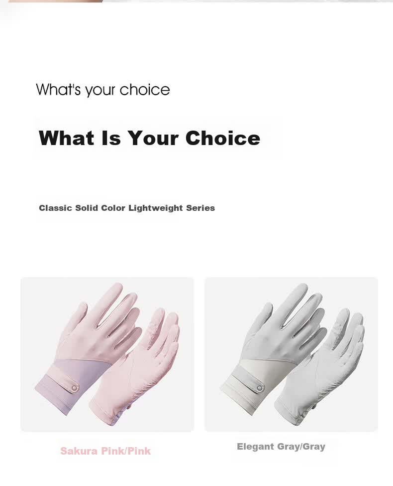 RED DRAGONFLY Women's Summer Thin Sunscreen Gloves Fingerless Touchscreen Ice Silk Anti-UV Non-Slip Driving Cycling Gloves 10