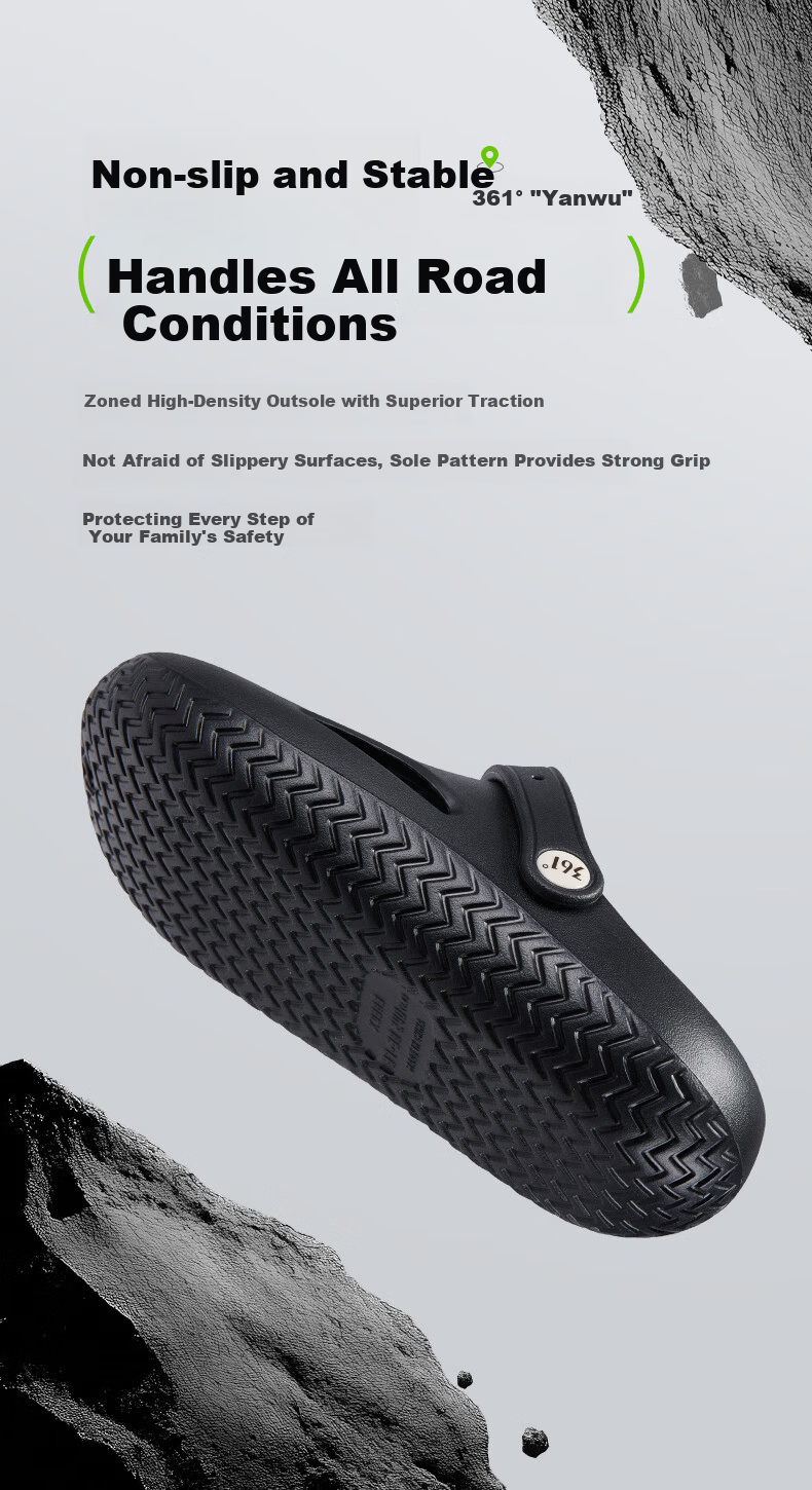 361° Women's Summer 2026 New Anti-Slip Soft Sole Outdoor Hole Shoes Breathable Fashion Sandals 9