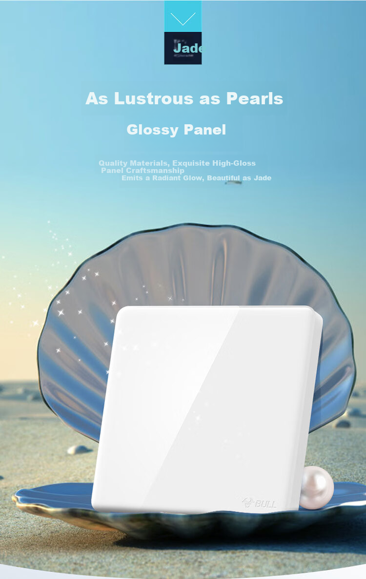 BULL G28 Series Blank Panel White 86 Type Panel G28B101 Pearl White Concealed Installation 3