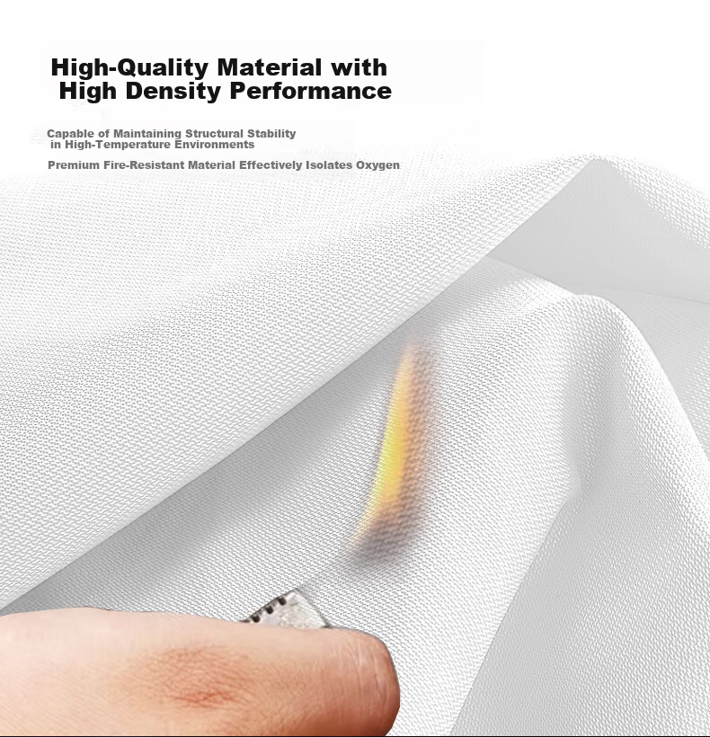 LANFU Fiberglass Fire Blanket Household Kitchen Fireproof Glass Fiber Blanket Commercial Factory Hotel 1.5m x 1.5m Packaged 4