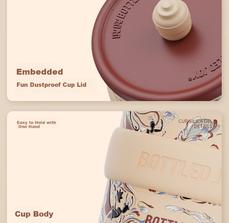 Dundun BOTTLED JOY Mug Office Coffee Cup Gift Insulated Cup Wang Yibo Student Water Bottle 16