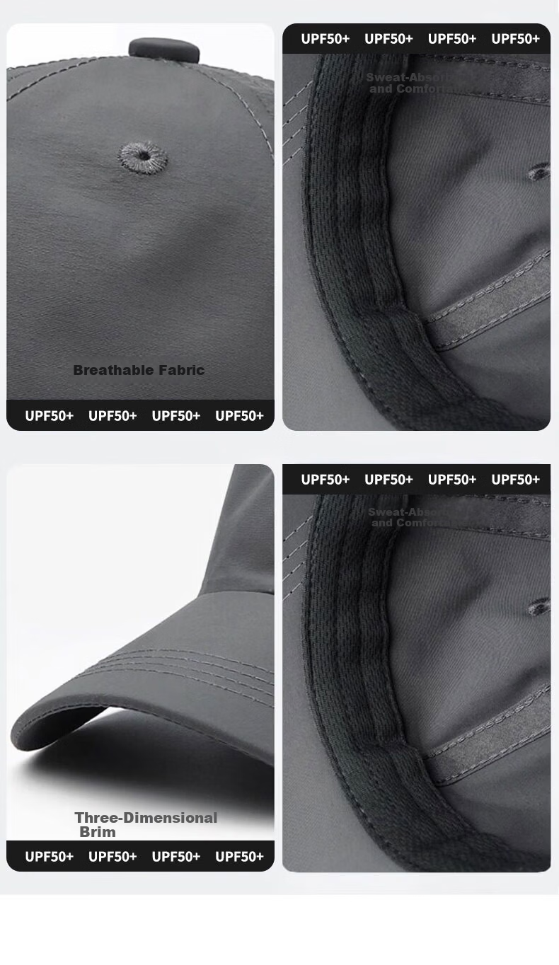 CARTELO Breathable Quick-Dry Baseball Cap Unisex Sun Protection Summer Outdoor Sports Running Duckbill Sun Hat 13