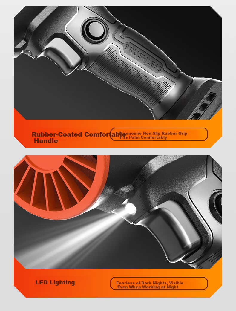 Deyun Handao High-Power Turbo Fan Strong Blower Lithium Battery Storm Gun Blower Dust and Snow Blower 14