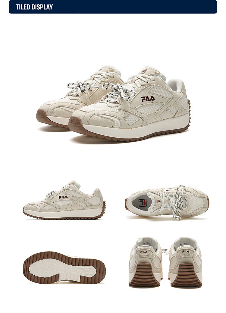 FILA Fila Agan Shoes [Yang Mi Same Style] Women's 2026 Spring Wisteria Shoes VITE Simple Fashion Casual Shoes 35