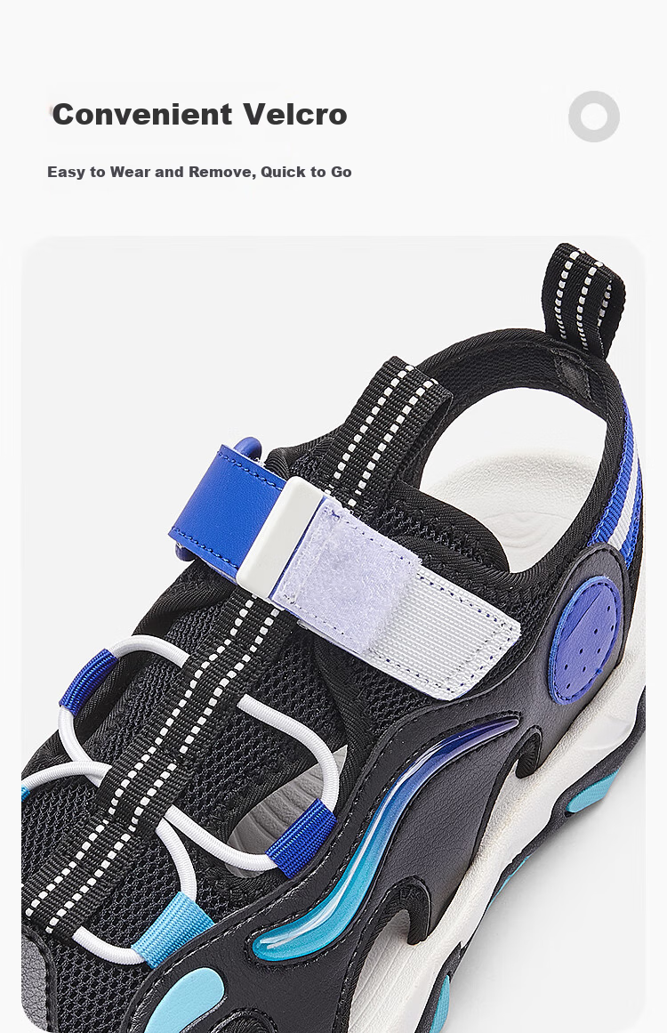 Balabala Boys' Sports Breathable Sandals Summer New Shoes [Mall Same Style] 4