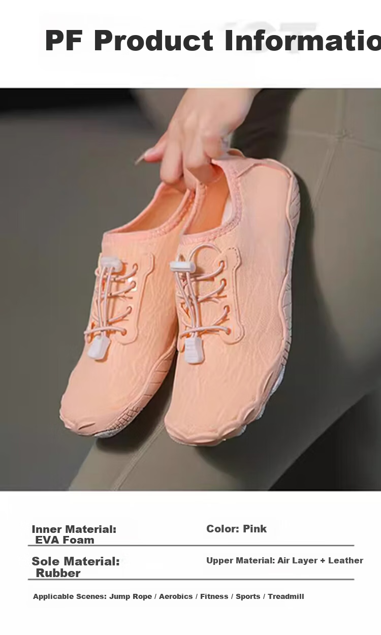 Kelorock Indoor Running Fitness Training Shoes Soft Sole Silent Jump Rope Aerobics Shoes Outdoor Sports Beach Shoes Creek Shoes Pink Size 37 1