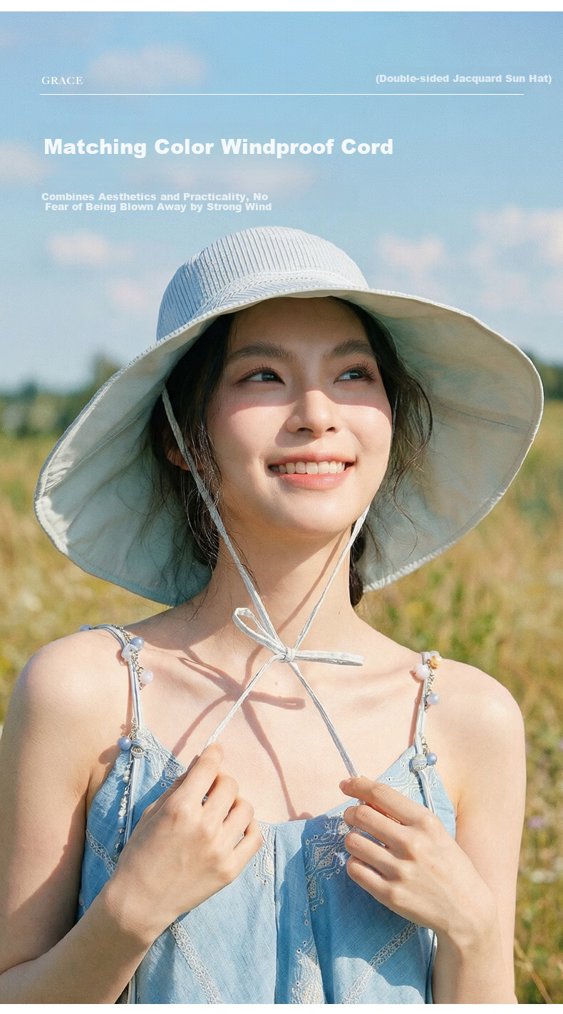 CACUSS Large Brim Sun Hat for Women Spring Summer Reversible Cotton Sun Hat Outdoor Fisherman Beach Hat Purple 8