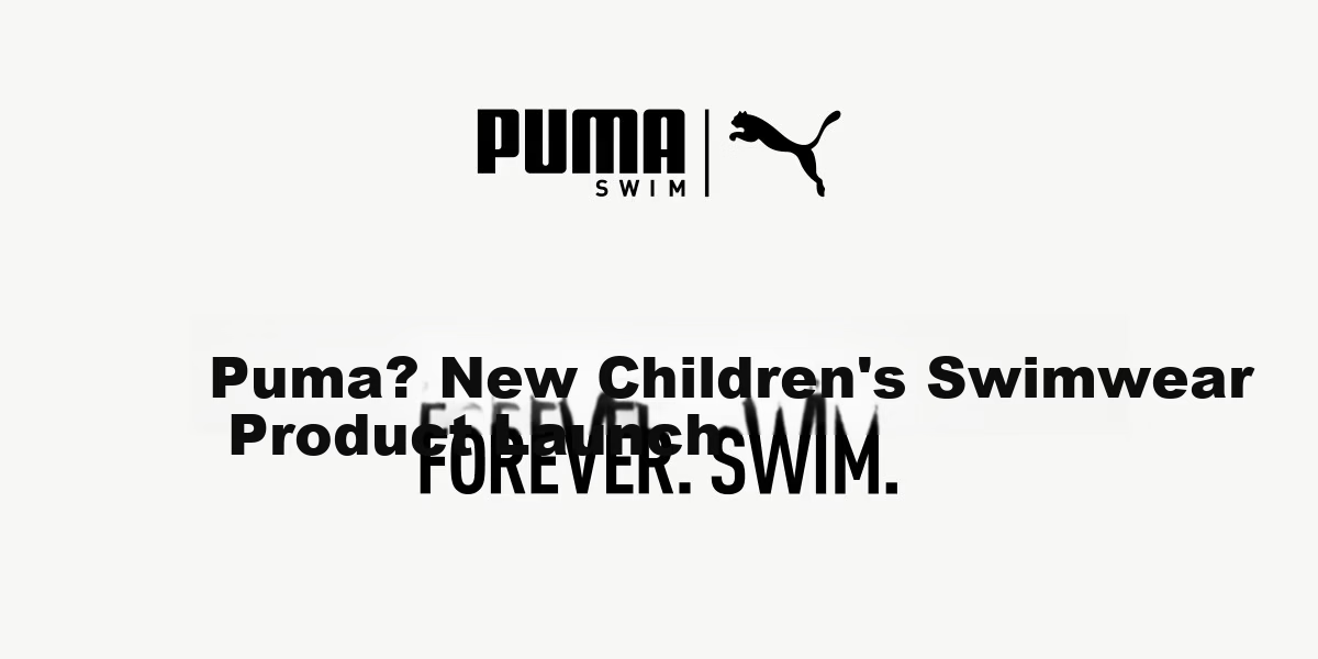 PUMA Kids Swimwear Swim Trunks Casual Sports Yarn-Dyed Sun Protection Boys Swim Shorts Comfortable High Elasticity Children's Swimming Trunks 1