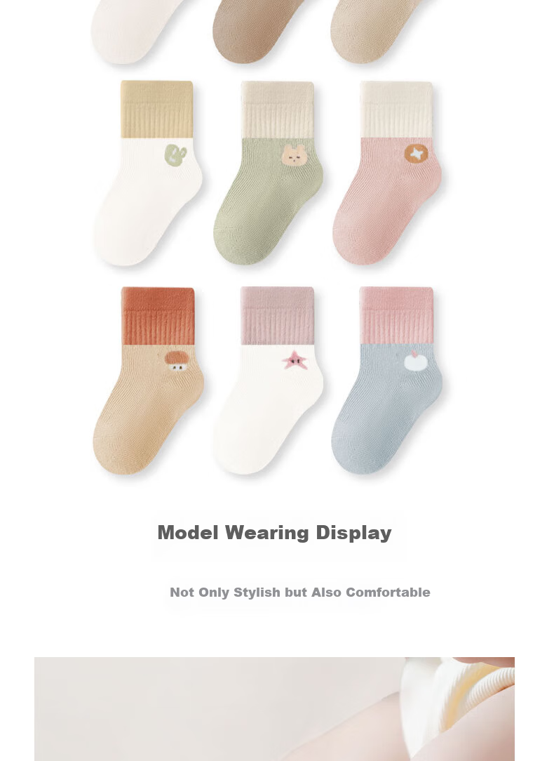JOYNCLEON Baby Socks Spring Summer Newborn Infant 0-3 Months Seamless Non-Binding Mid-Calf Socks Unisex Baby Jyf201029 11