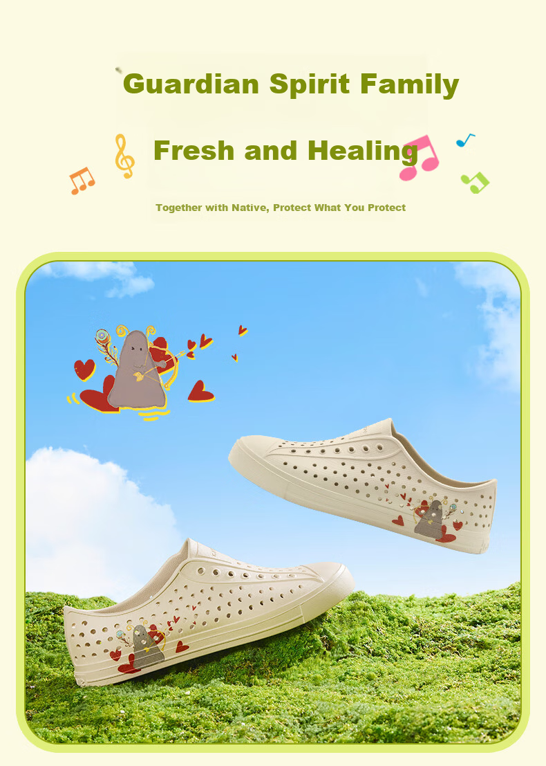 Native Women's Guardian Spirit Series Summer New Beach Sandals Off-White | Gardener | Guardian Spirit Size 42 3
