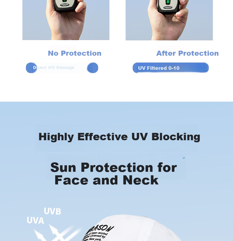 TUCANO Women's Summer Sunshade Outdoor Fishing Quick-Dry Baseball Cap UV Protection Versatile Face-Slimming Sun Hat 5