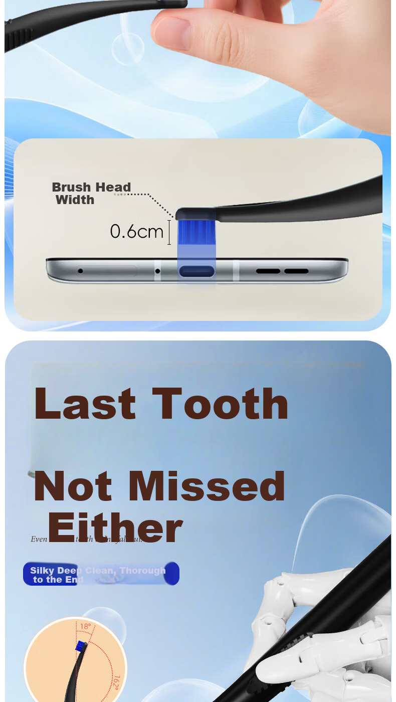 Little Ox Adventure Soft Bristle Toothbrush Fine Bristles Gum Care Sensitive Relief Wide Thin Dual Antibacterial 99% Adult Toothbrush 2-Pack 2