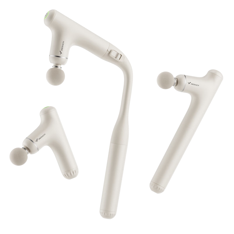 MERACH Long-Handle Fascia Gun Deep Muscle Relaxation Massager Shoulder Neck Waist Back Full Body Professional 3-in-1 Detachable Massage Device Gift Recommended