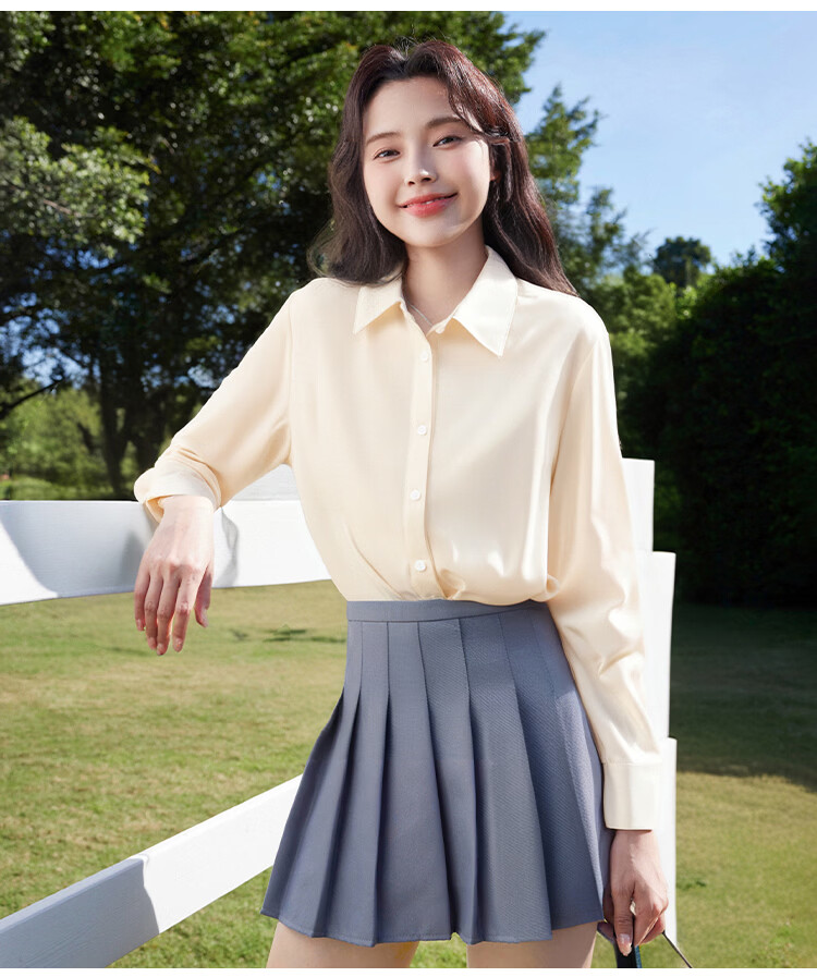 Baleno S&K Women's Cooling Long Sleeve Shirt Summer 2026 New Wrinkle-Resistant Ice Silk UPF50+ Sun Protection Loose Casual Jacket K 11
