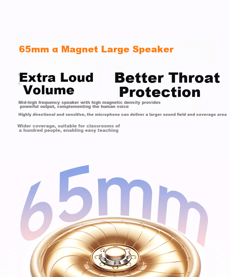 UGREEN V6 Little Bee Amplifier Teacher Wireless Headset Anti-Howling Bluetooth Speaker Portable Long Battery Life 3C Certified for Classroom Outdoor Lectures Recording 12