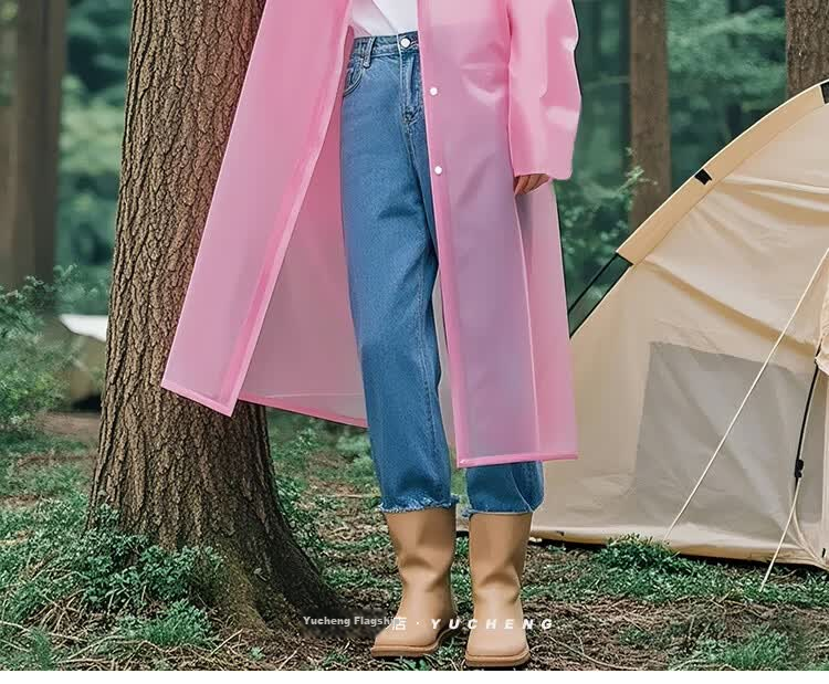 Yucheng Thickened Portable Long Full-Body Raincoat Anti-Storm Disposable Adult Outdoor Hiking Poncho 23