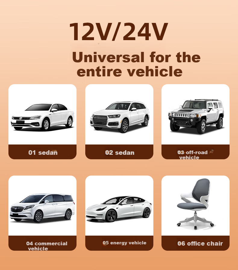 HELLOLEIBOO Car Heated Seat Cushion Winter Vehicle Graphene Electric Heating Pad Plush Seat Cover 12V 24V Universal 26