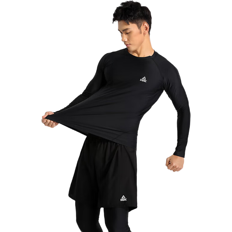 PEAK Men's Two-Piece Swimsuit Set with Long Sleeves, Sun Protection, Surfing, Diving, Hot Spring Gear X4L