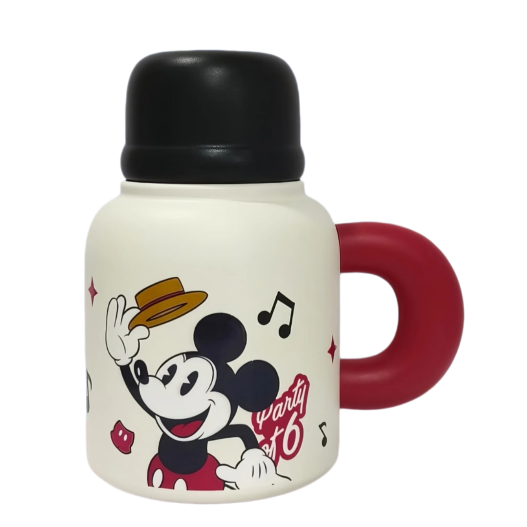 Disney Kids Insulated Water Bottle Portable 316 Stainless Steel 2026 New Dual Drinking Spout Straw Cup