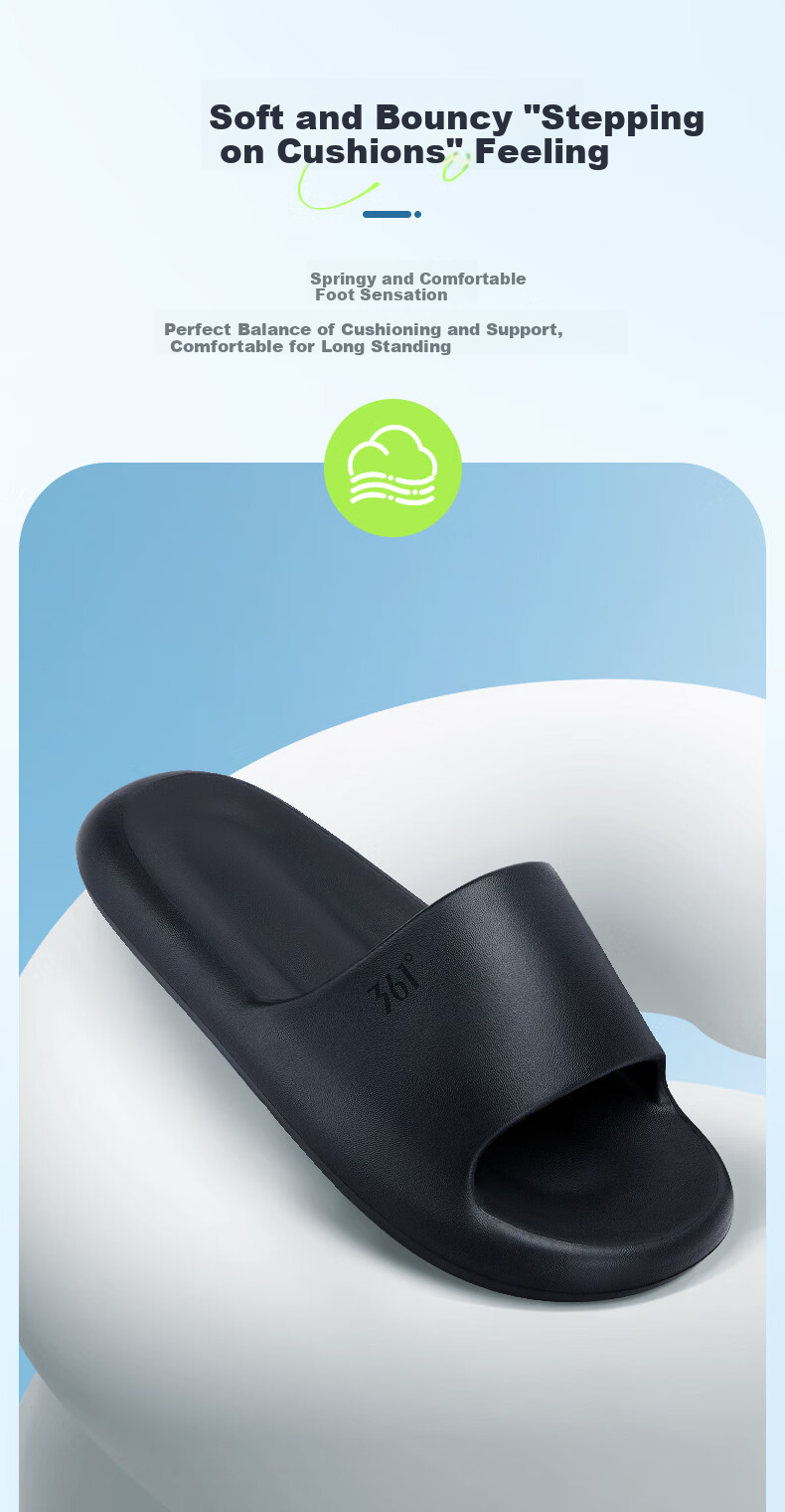 361° Ice-Cool Platform Slippers for Women, Summer Comfortable Non-Slip EVA Slide Sandals, Ladies Indoor Casual Home Slippers 9