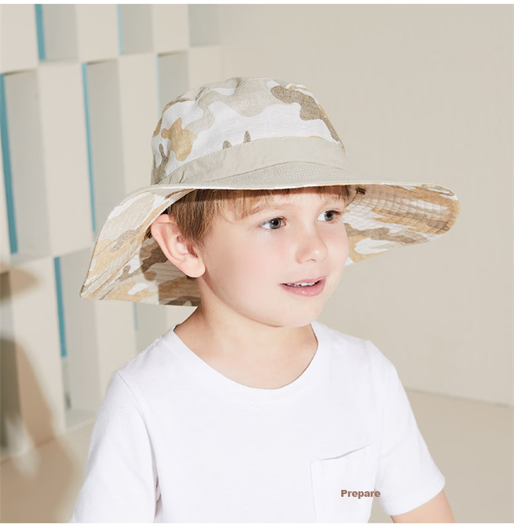 Kenmont Kids Spring Summer Sun Protection Wide Brim Bucket Hat UV Protection Camouflage Boys Hat KM-4885 10