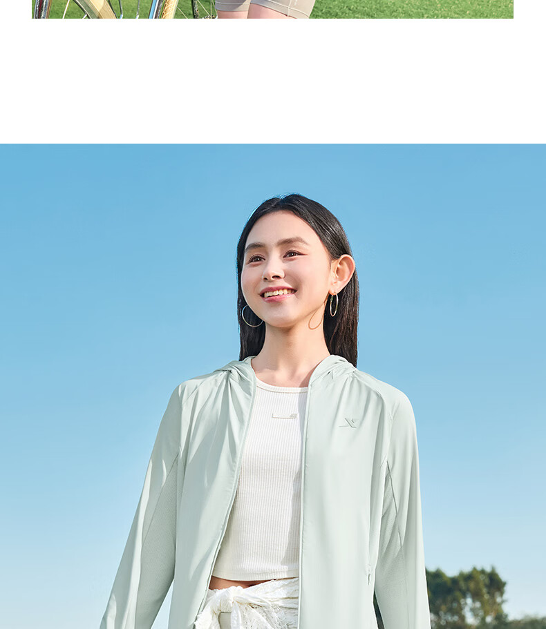 Xtep Mianmian Ice 4.0 Women's Sunscreen Jacket 2026 Summer New Outdoor Original Yarn Ice Silk Skin Jacket Lightweight Breathable Coat 22