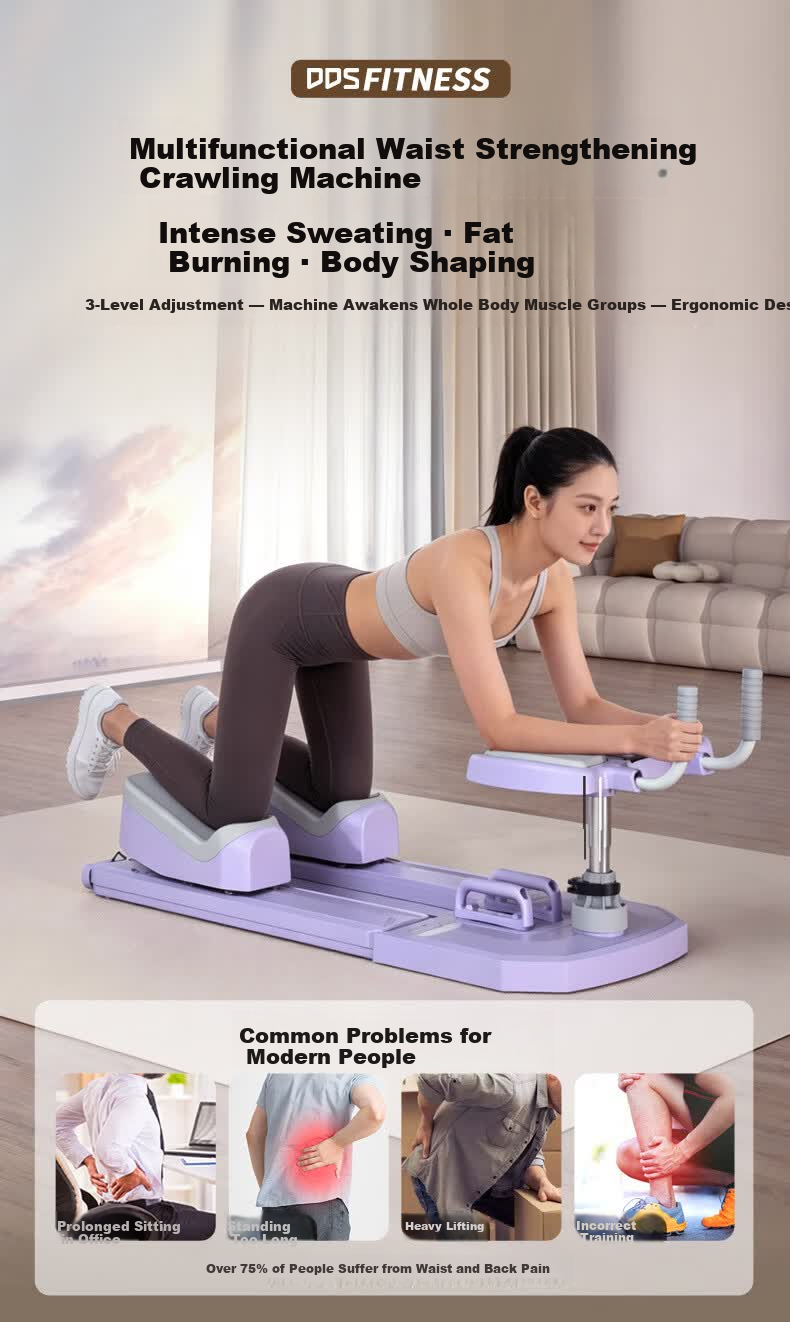 DDS Multifunctional Crawling Machine Lumbar Spine Stretching Core Training Abdominal Roller Home Fitness Equipment DDS6507P 1
