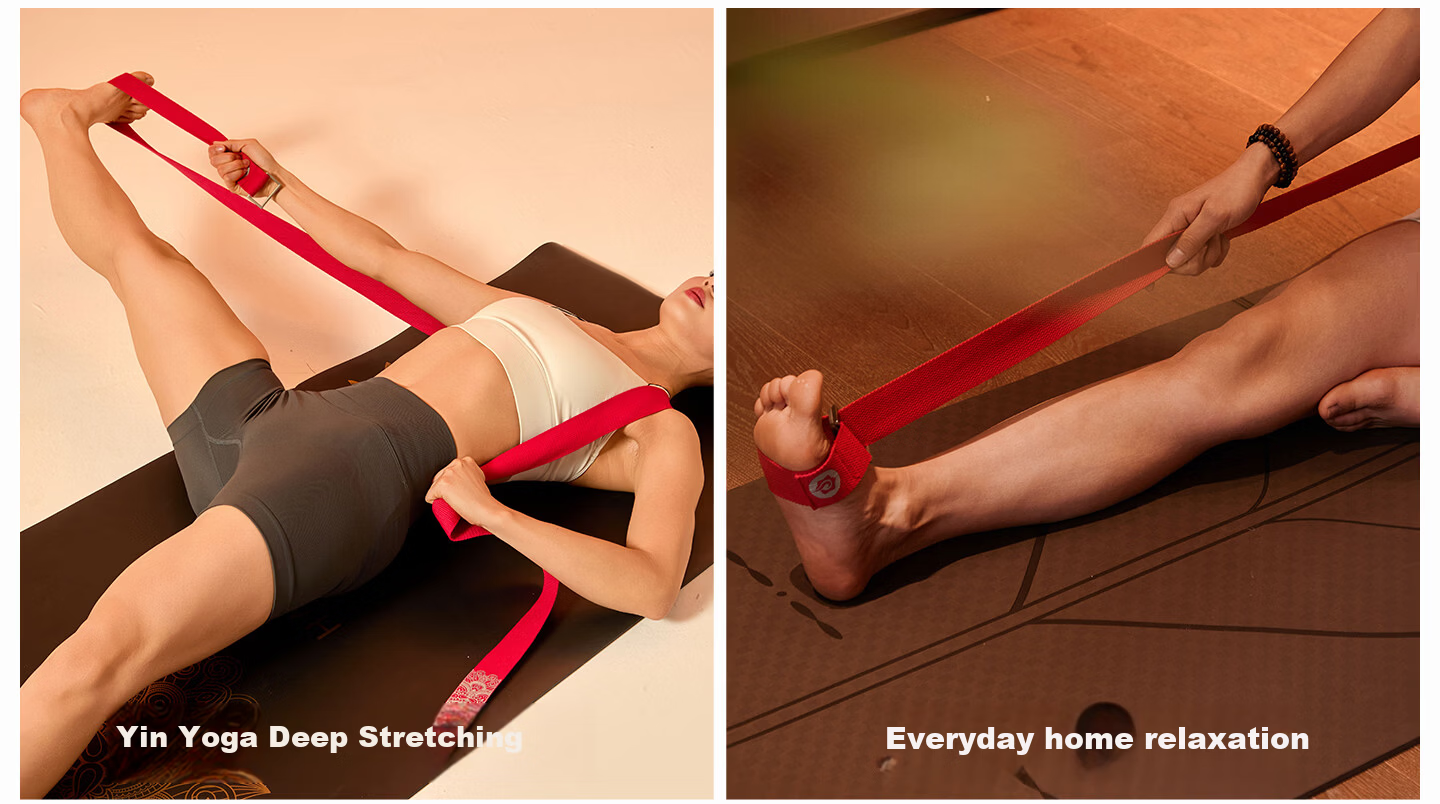 Hatha Yoga Stretch Strap Resistance Band Fitness Strength Training Aid Aerial Yoga Equipment Yoga Stretching Strap 8
