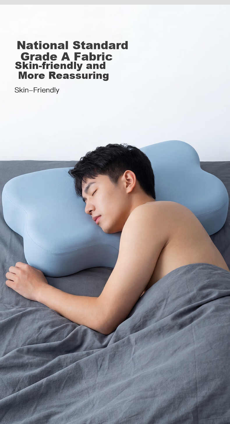 Minicute Memory Foam Cervical Pillow Bionic Butterfly Shape Neck Support Pillow Slow Rebound Side Sleep Pillow Core for Deep Sleep 8