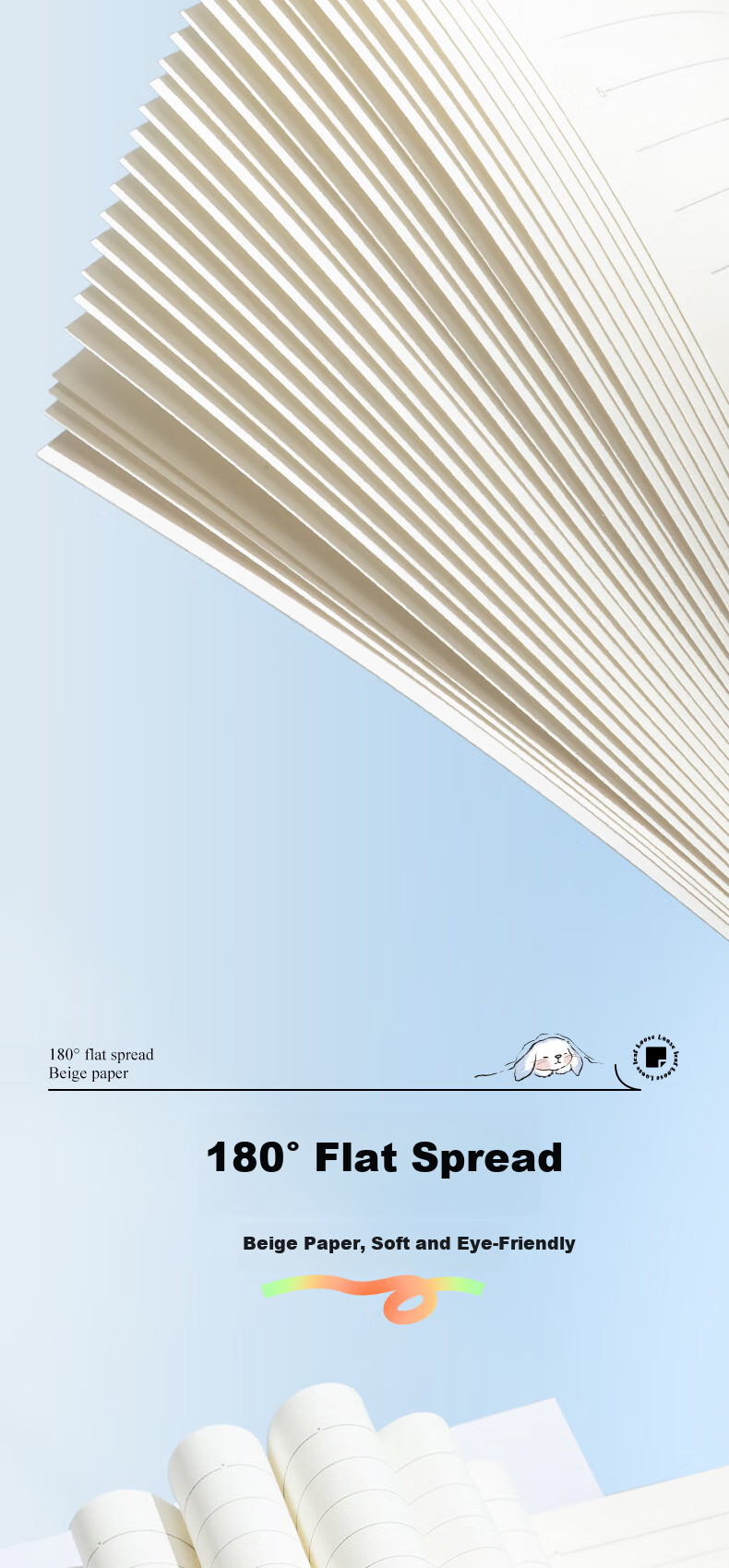 M&G Stationery 4-Pack A6 Double-Speed Smooth Mini Notebooks, High-Quality Meeboki Wireless Binding Soft Cover Oriental Style WA6656G 5