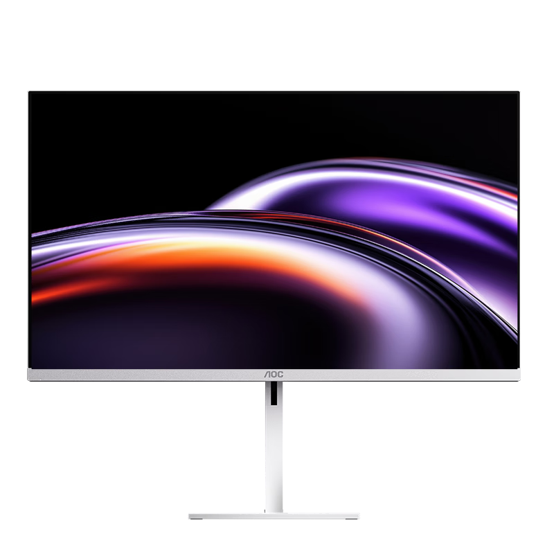 AOC 27-inch 2K 144Hz Eye-care Polarized + TUV Low Blue Light Flicker-Free HDR Elegant White Energy-saving Certified Gaming Office Monitor Q27V6L/WW
