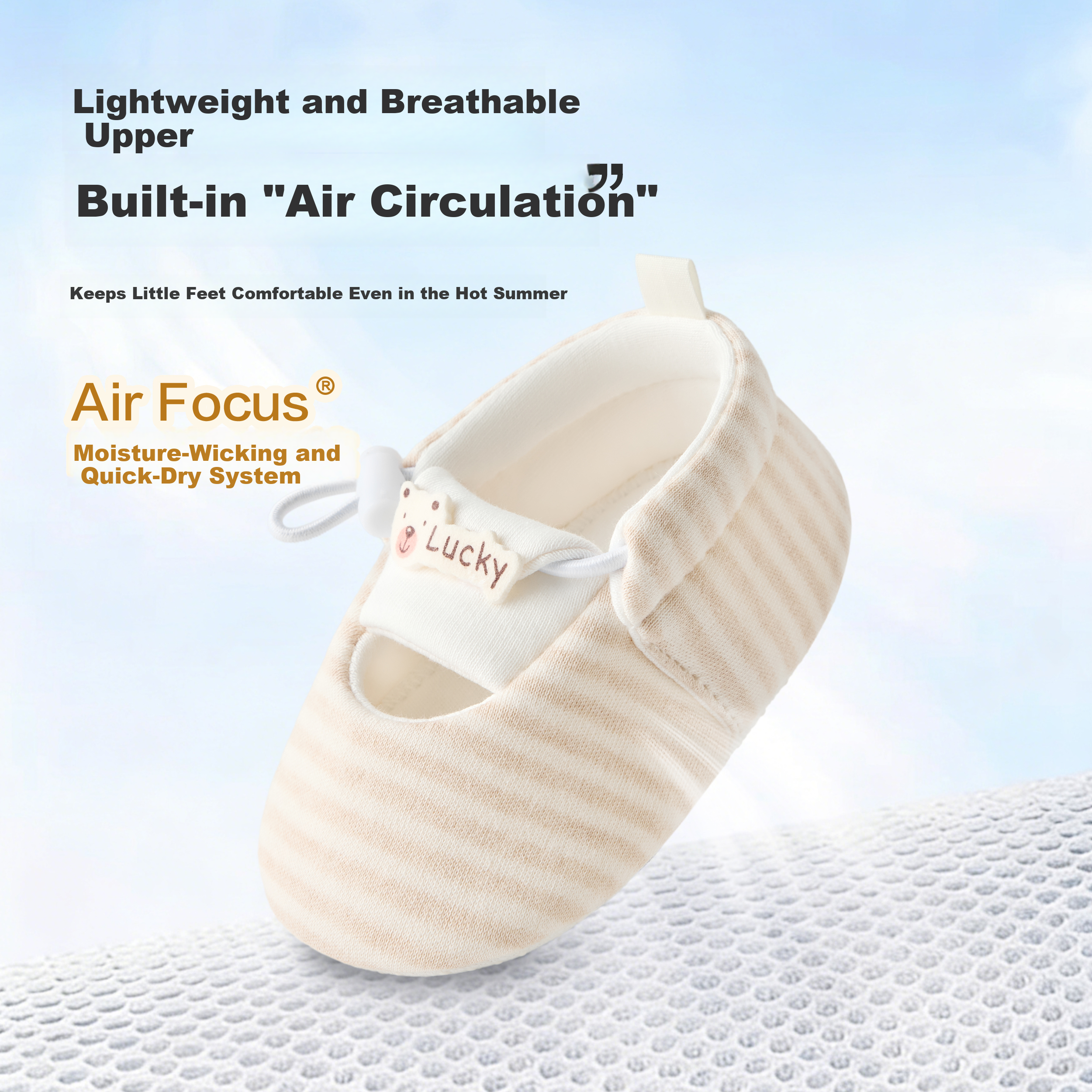 Baby Shoes Spring Newborn 0-6-12 Months Soft Sole Anti-Slip Pre-Walking Shoes for Boys and Girls