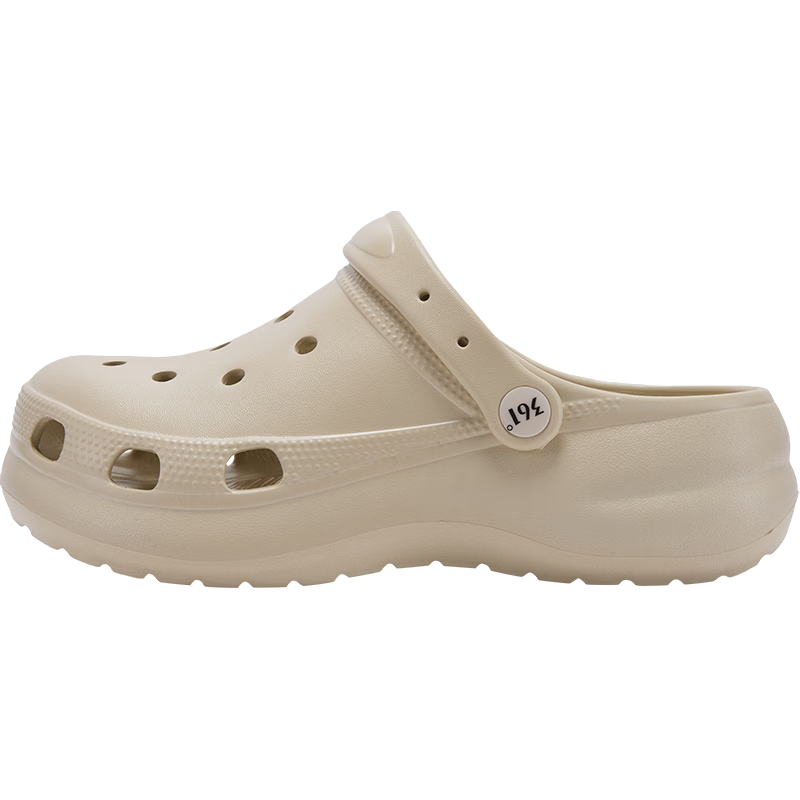 361° Lingmou Women's Hollow-out Clogs 2026 New Summer Thick-soled Height-increasing Closed-toe Sandals Fashionable Versatile Beach Shoes