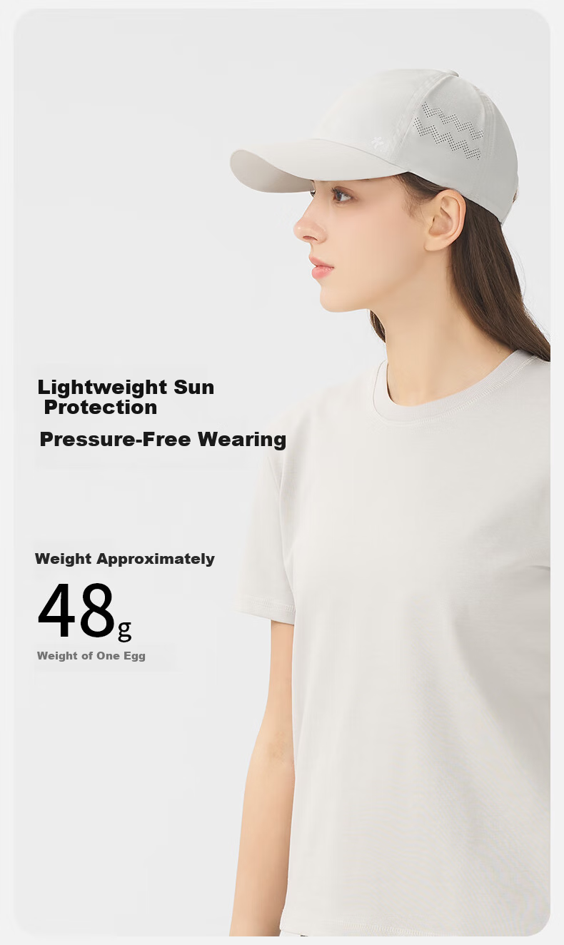 Kenmont Couple Lightweight Breathable Sun Protection Baseball Cap Dopamine Running Large Head Circumference Sun Hat KM-6118 1