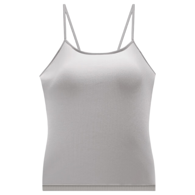 Fenteng Summer Thin Camisole with Chest Pad Women's Xinjiang Cotton Four-Season Base Wear Vest 360 Gray XL