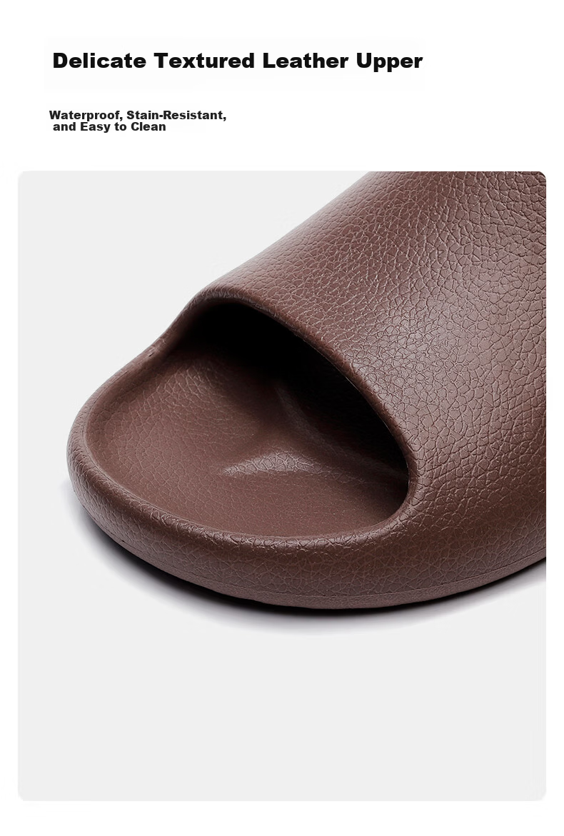 Ganmai Non-Slip Summer Slippers for Men, Odor-Resistant, Home and Bathroom Use, Maternity and Elderly Special, White, Size 44-45 5